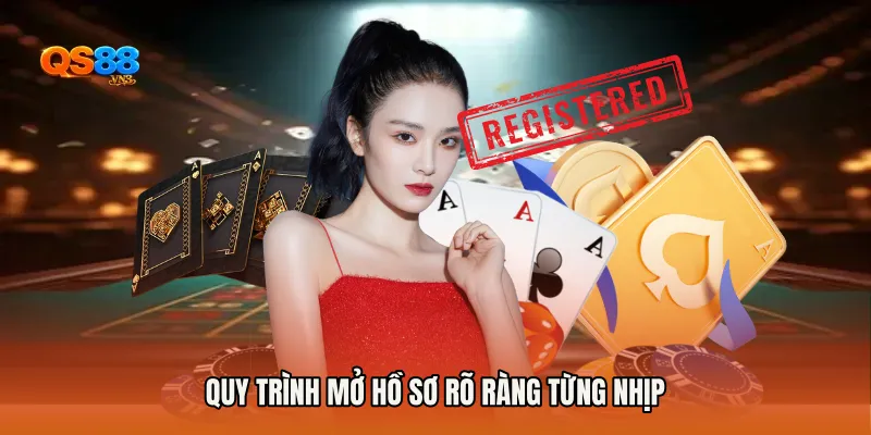 Quy trình mở hồ sơ rõ ràng từng nhịp